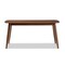 Baxton Studio Flora "Oak" Medium Brown Finishing Wood Dining Table 126-6938 - alternate 2